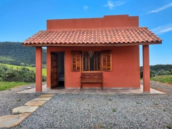 Interior de chalé aconchegante