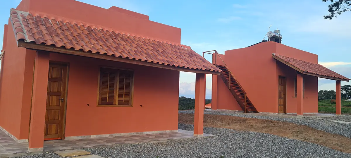 Área de lazer da pousada